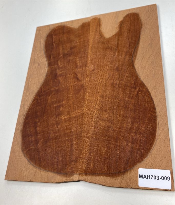 Top Billet Mahagony Swietenia, gently flamed 8mm - Unique piece #009